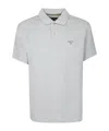 Barbour Hingham Zip Polo Lead Blue