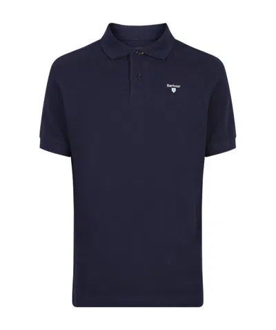 Barbour Logoed Polo Shirt In Black