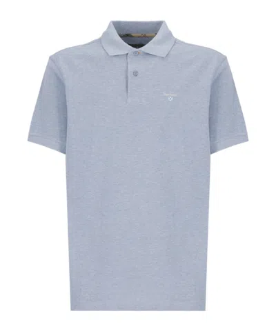 Barbour Short-sleeved Polo Shirt In Gray