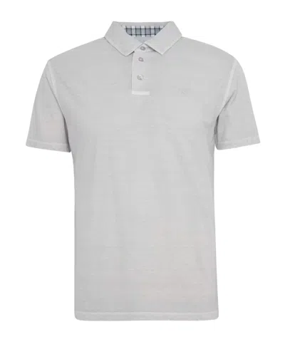 Barbour Short-sleeved Polo Shirt In White