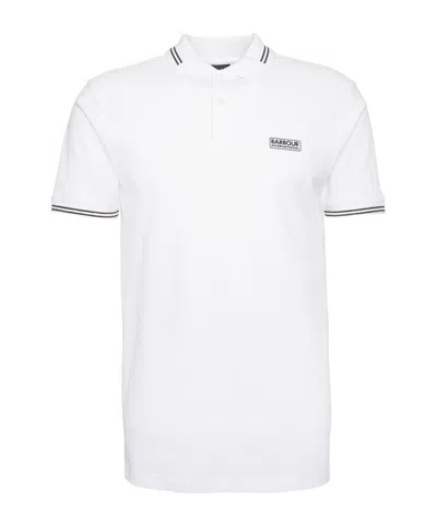 Barbour Short-sleeved Polo Shirt In White