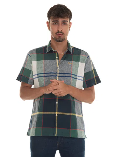 Barbour Short-sleeved Shirt In Green