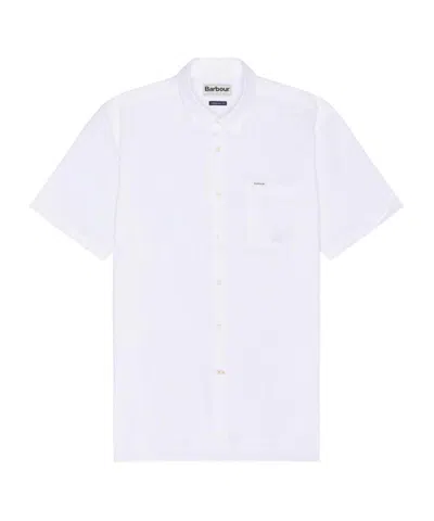 Barbour Short-sleeved Shirt In White
