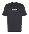 Barbour Logo-embroidered Cotton T-shirt In Black