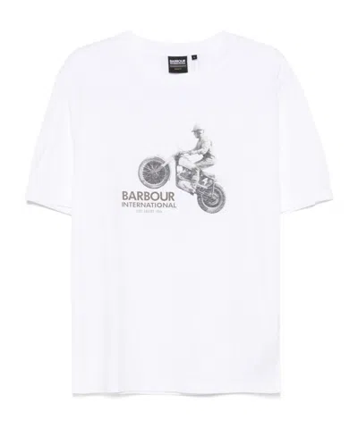 Barbour Short-sleeved T-shirt In White