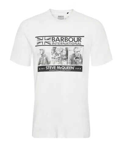 Barbour Short-sleeved T-shirt In White