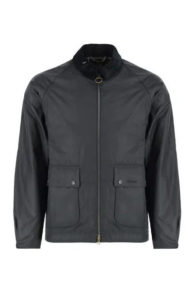 Barbour Short Waterproof Jacket Bedale In Blue