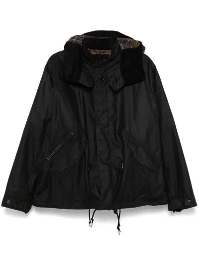 Barbour Short Wind Coat In Black
