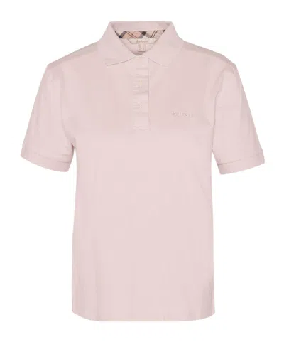 Barbour Short-sleeved Polo Shirt In Pink