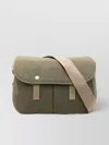 Barbour Shoulder Bag With Adjustable Strap And Front Pockets In Green