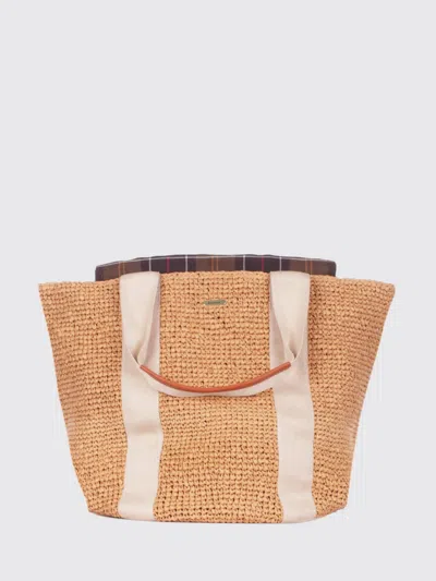 Barbour Shoulder Bag  Woman Color Beige In Metallic