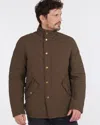 Barbour Shoveler Mens Quilted Jacket In Brown