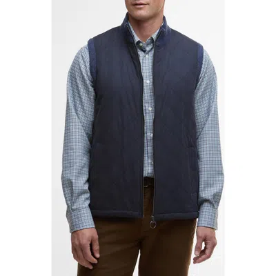 Barbour Shoveler Mixed Media Vest In Multi