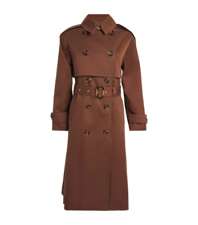 Barbour Showerproof Aoife Trench Coat In Brown