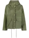 Barbour Nith Hooded Jacket In Green