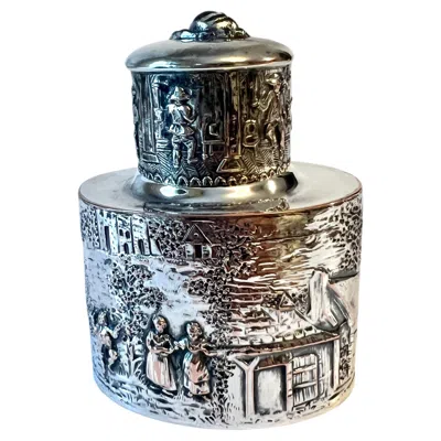 Pre-owned Barbour Silver Co. Silver Plated Tea Caddy By