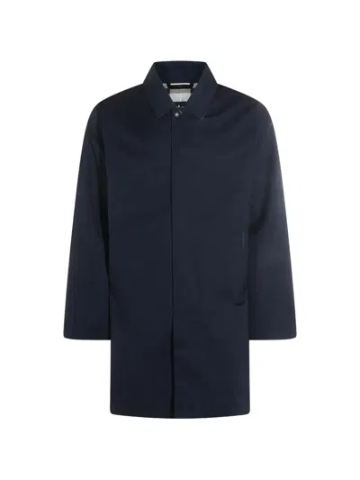 Barbour Single-breasted Coat In Blue