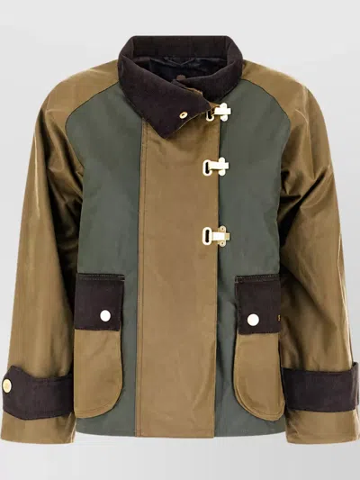 Barbour Single Breasted Coat In Brown