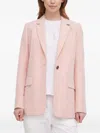 Barbour Single-button Blazer In Pink