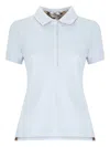 Barbour Six-button Embroidered Polo Shirt In Blue