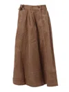 Barbour Corduroy Yasmin Midi Skirt In Brown