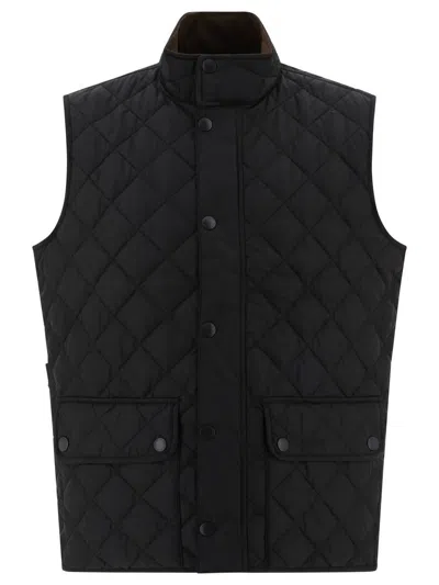 Barbour Lowerdale Sleeveless Quilted Gilet In Black