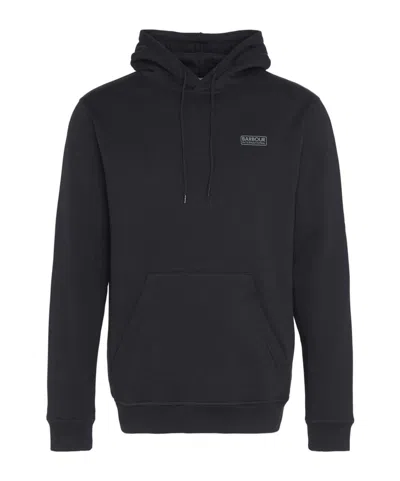 Barbour Small Logo Hoodie In Black