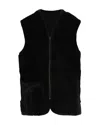 Barbour Smanicato Warm Pile Waistcoast Nero In Black