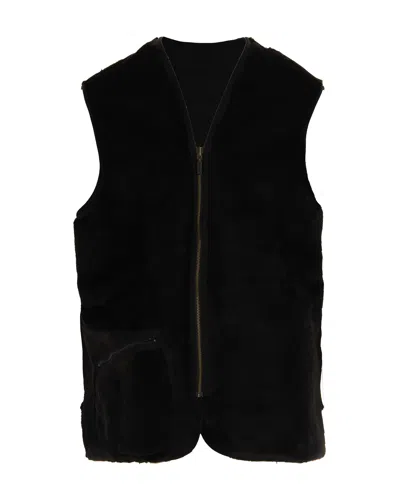 Barbour Smanicato Warm Pile Waistcoast Nero In Black
