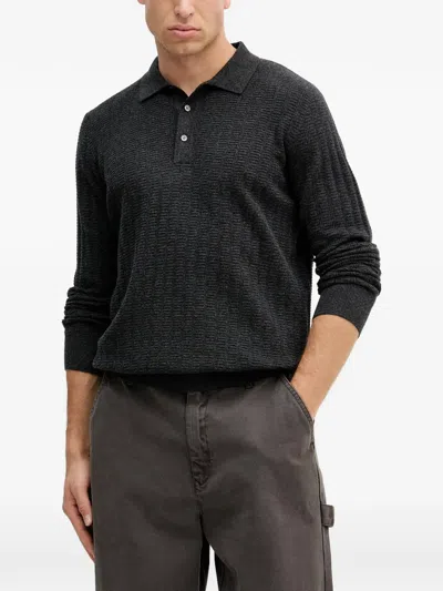 Barbour Smeaton Polo Knit In Black