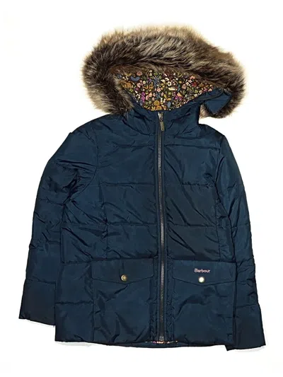 Pre-owned Barbour Kids' Snow Jacket In Blue