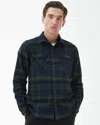 Barbour Snowcap Mens Tailored Long Sleeve Checked Shirt In Blue