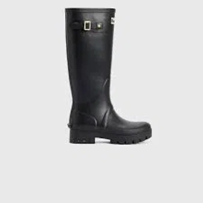 Barbour Snowdon Tall Wellington In Nero