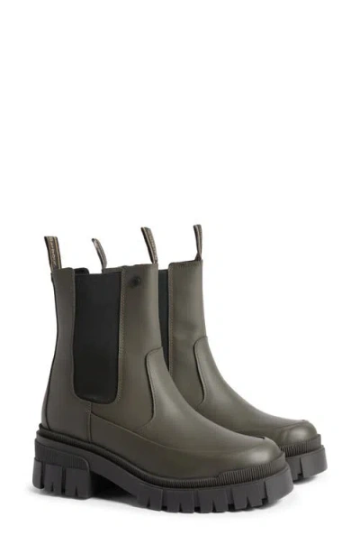 Barbour Sofie Leather Chelsea Boot In Green