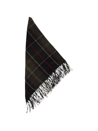 Barbour Soft Acrylic Scarf For Women In Green