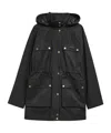 Barbour Solid Color Coat In Black