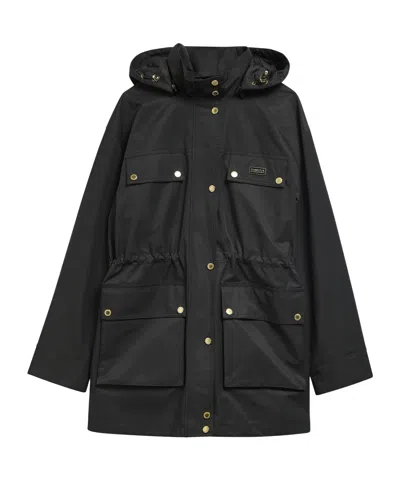 Barbour Solid Color Coat In Black
