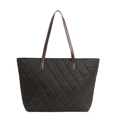 Barbour Solid Color Shoulder Bag In Black