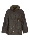 Barbour Modified Wax Jacket With Hood And Pockets In Brown