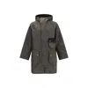 Barbour Solway Trench Waxed Coat In Multi