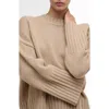Barbour Sophia Cotton & Wool Blend Tunic Sweater In Brown