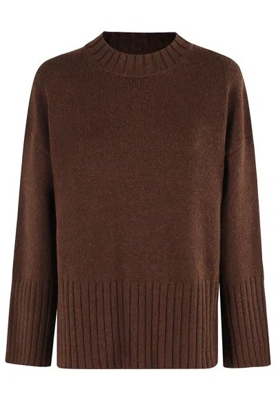 Barbour Sophia Knitted Jumper In Brown