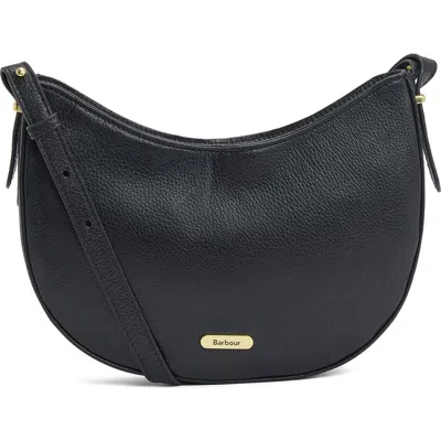 Barbour Sorrel Leather Sling Bag In Black