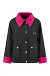 Barbour Giubbino Icons Spey Wax Olive/classic In Black