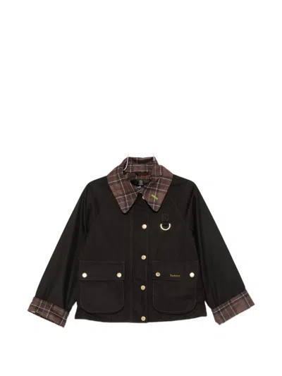 Barbour Spey Checked-collar Jacket In Black