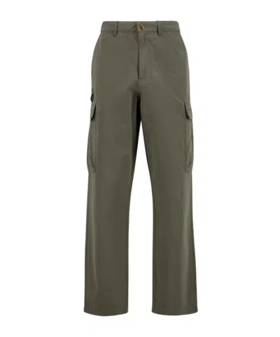 Barbour Spey Poplin Loose-fit Trousers In Green