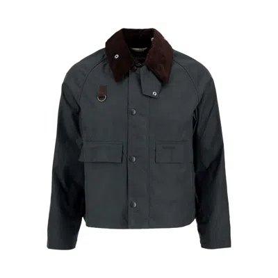 Pre-owned Barbour Spey Slim Waxed Jacket 'sage' | Green | Men's Size L