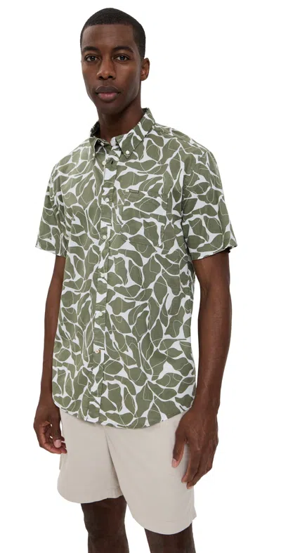 Barbour Spillroad Short Sleeve Tailored Shirt Light Moss
