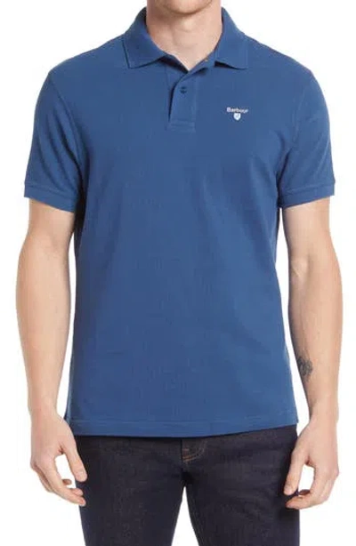 Barbour Sports Classic Fit Piqué Polo In Blue