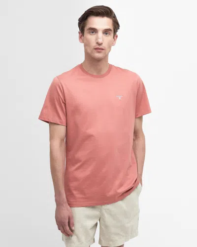 Barbour Sports Mens T-shirt In Pink